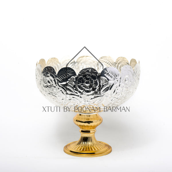 Silver plater gold base bowl